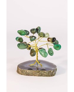 Arvore Pedra Ágata Verde mini