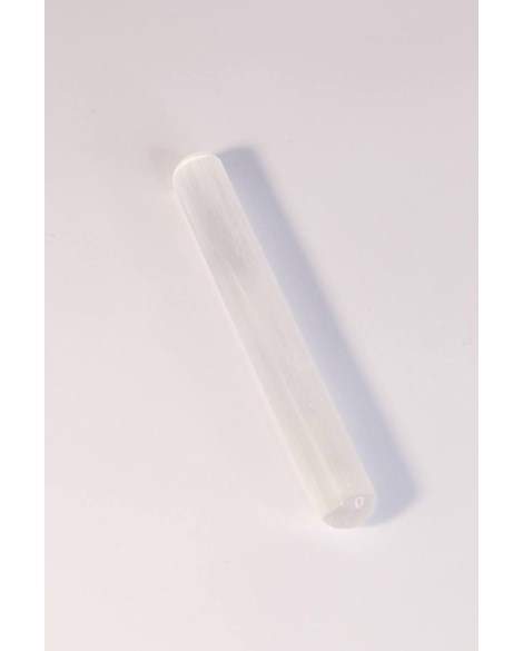 Bastão Massageador Selenita Branca 16 cm 