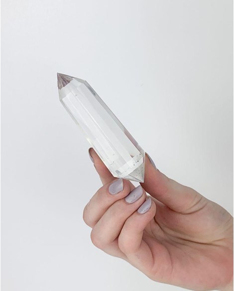 Bastão Vogel Cristal de Quartzo 14 Facetas 89 gramas