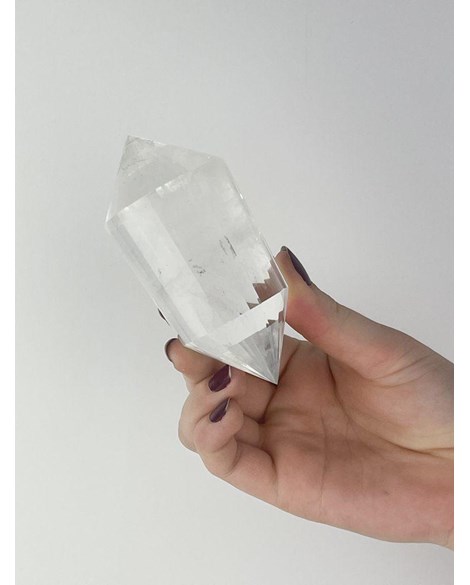 Bastão Vogel Cristal de Quartzo 24 Facetas 270 gramas