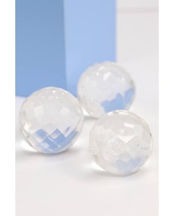 Bola Facetada Cristal de Quartzo 4,0 a 4,4 cm aprox.