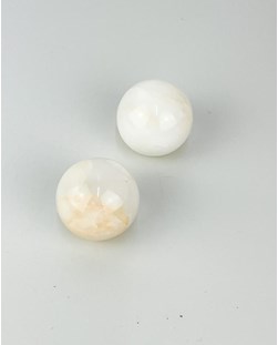 Bola Ônix branco 4,6 cm aprox.