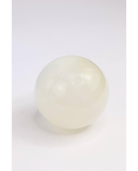Bola Ônix branco 5,0 a 6,0 cm aprox.