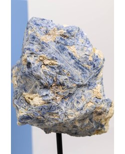 Cianita Azul na Base de Madeira Preta 1,818 gramas