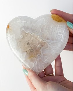 Coração Ágata natural com Brilho 547 gramas aprox.