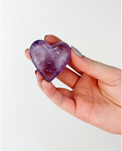Coração Ametista de 4,5 a 5,5 cm aprox.