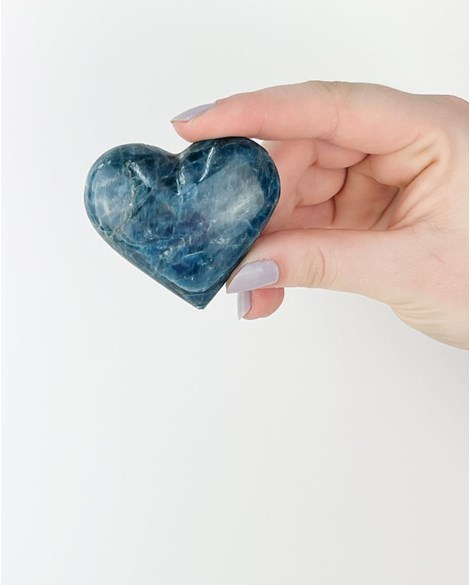 Coração Apatita Azul 131 gramas aprox.
