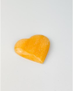 Coração Calcita amarela 4,8 a 5,0 cm aprox.