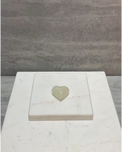 Coração Cristal com Enxofre 3,8 a 4,0 cm aprox.