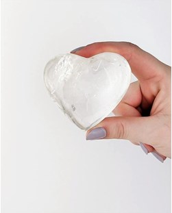 Coração Cristal de Quartzo 7,0 cm aprox.