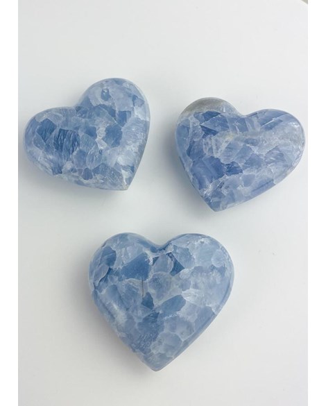 Coração de Calcita Azul 97 a 100 gramas