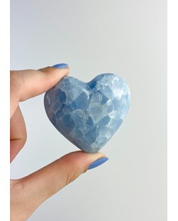 Coração de Calcita Azul 97 a 100 gramas