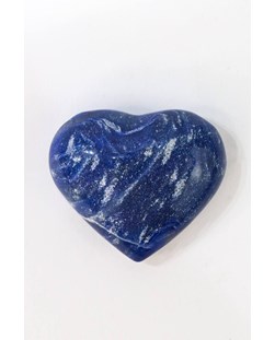 Coração de dumortierita com quartzo azul 50 a 68 gramas