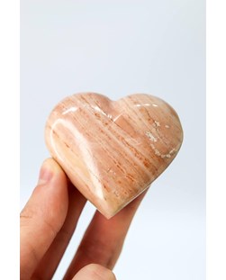 Coração Dolomita rosa 5,5 a 5,8 cm aprox.