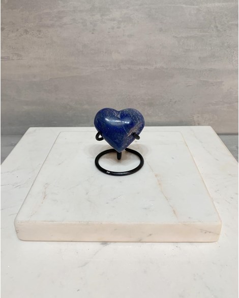 Coração Dumortierita com Quartzo azul 3,5 a 4,5 cm aprox.