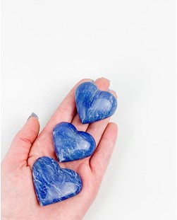 Coração Dumortierita com Quartzo azul 45 gramas  aprox.