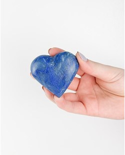 Coração Dumortierita com Quartzo azul 97 a 104 gramas  aprox.
