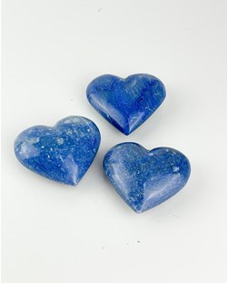 Coração Dumortierita com Quartzo azul 97 a 104 gramas  aprox.