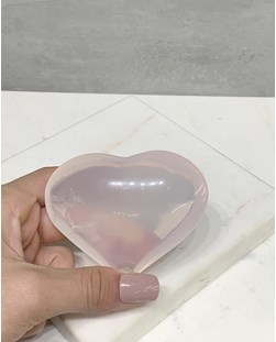 Coração Girassol rosa 6,5 a 7,8 cm aprox.