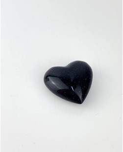 Coração Gold Stone Azul 4,1 a 4,3 cm aprox.