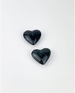 Coração Pedra Gold Stone Verde 3,8 a 4,0 cm aprox.