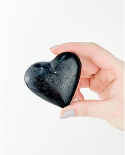 Coração Turmalina Preta 6,0 a 7,0 cm aprox.