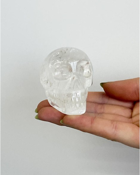 Crânio Cristal de Quartzo 147 a 160 gramas aprox.
