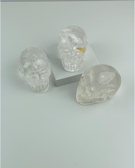 Crânio Cristal de Quartzo 183 a 200 gramas aprox.
