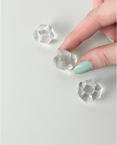 Dodecaedro Cristal Quartzo 12 Lados 10 a 14 gramas aprox.