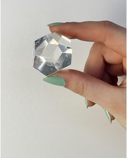 Dodecaedro Cristal Quartzo 12 Lados 46 a 60 gramas aprox.