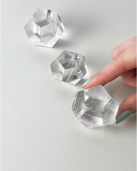 Dodecaedro Cristal Quartzo 12 Lados 62 a 100 gramas aprox.
