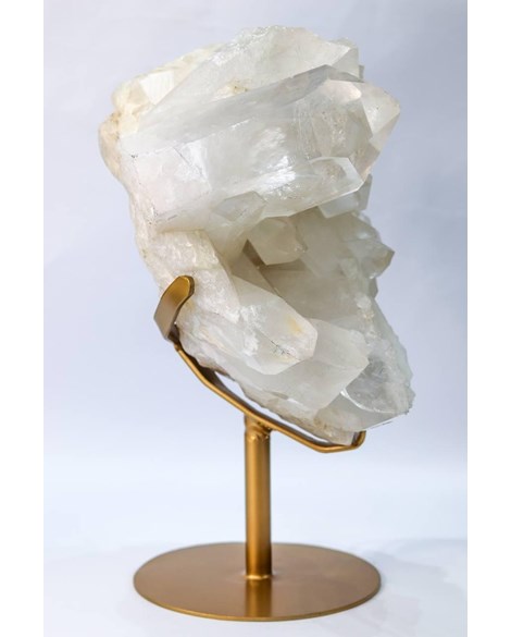Drusa Cristal de Quartzo na Base Metal Dourado 14,4 Kg