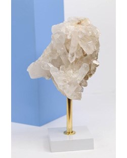 Drusa Cristal na Base de Madeira Branca 1,108 Kg