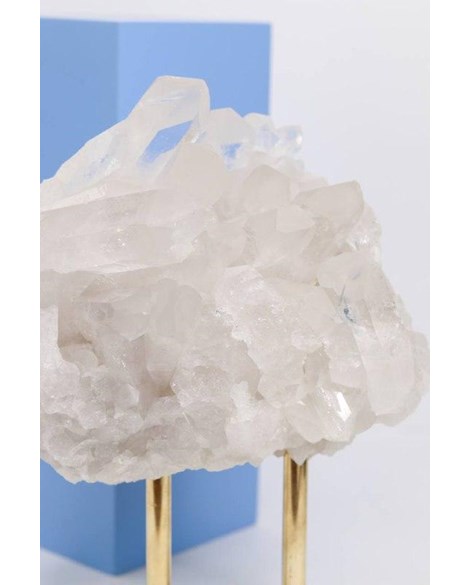 Drusa Cristal na Base de Madeira Branca 3,106 Kg