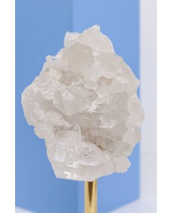 Drusa Cristal na Base de Madeira Branca 693 gramas