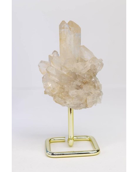 Drusa Cristal na Base de Metal Dourada 350 a 410 gramas