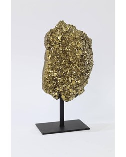 Drusa Quartzo Titânio Gold na Base de Metal 449 gramas