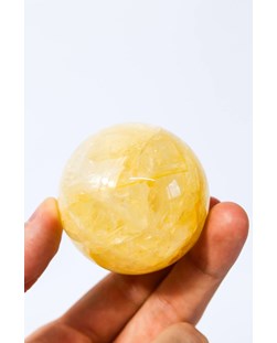 Esfera Quartzo Cura Ouro 5,3 cm Aprox.