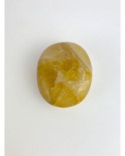 Forma Sabonete Fluorita amarela entre 5,0 a 6,5 cm aprox.