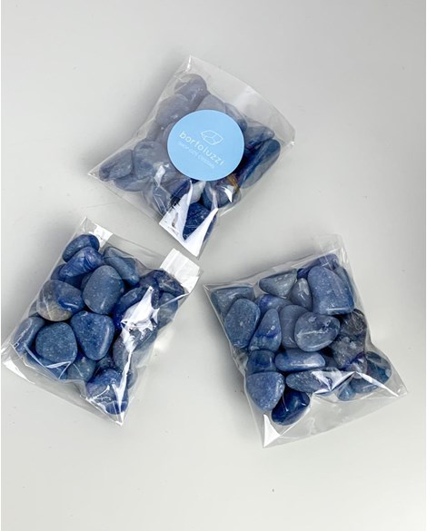 Kit Quartzo Azul Rolado 201 a 220 gramas