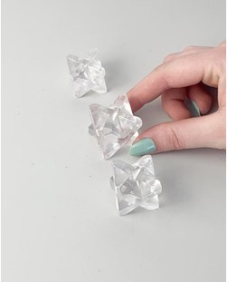 Merkaba Cristal Quartzo Polida 24 a 54 gramas aprox.
