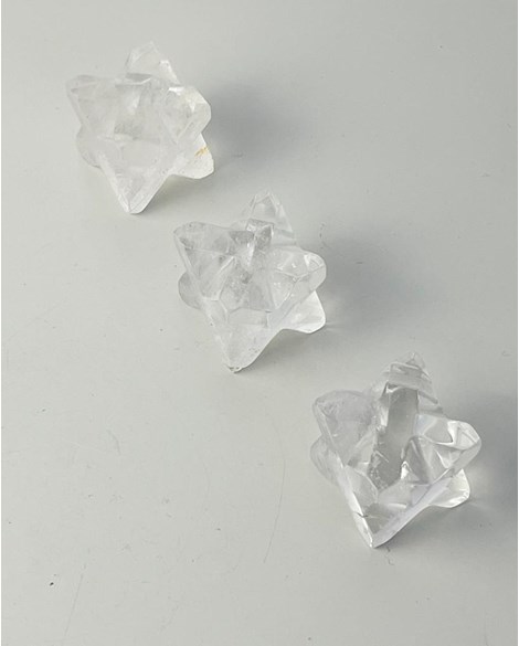Merkaba Cristal Quartzo Polida 60 a 76 gramas aprox.