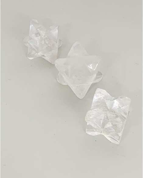 Merkaba Cristal Quartzo Polida 97 a 132 gramas aprox.