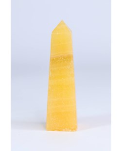 Obelisco Calcita Amarela 109 a 125 gramas aprox.