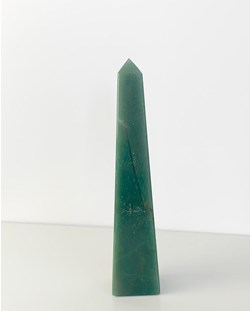 Obelisco Quartzo Verde 379 a 424 gramas aprox.