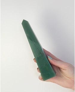 Obelisco Quartzo Verde 379 a 424 gramas aprox.
