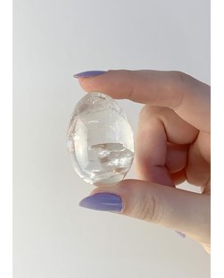 Ovo Cristal de Quartzo-Yoni Egg 83 a 90 gramas aprox.