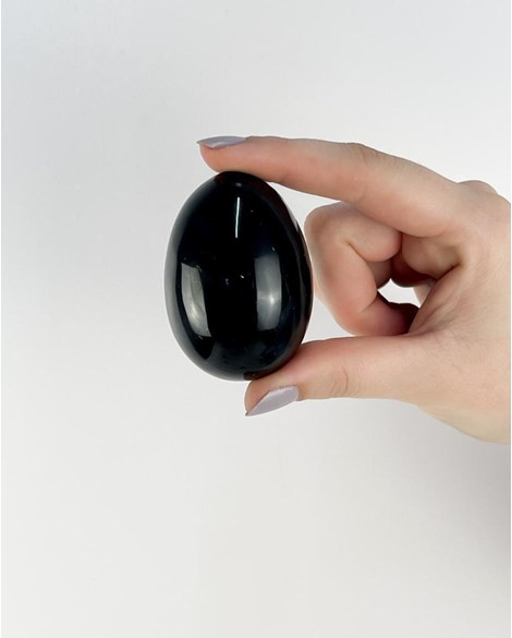 Ovo Obsidiana Preta Yoni Egg 120 a 139 gramas aprox.