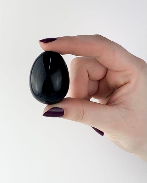 Ovo Obsidiana preta Yoni Egg 45 a 59 gramas aprox.