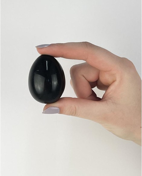 Ovo Obsidiana preta Yoni Egg 70 a 87 gramas aprox.
